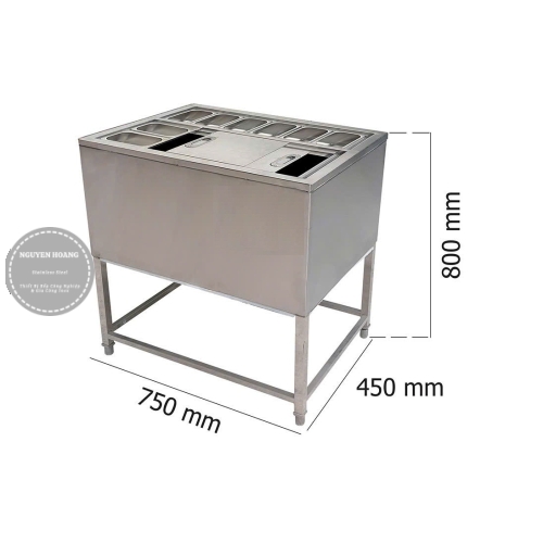 Thùng đá inox có chân