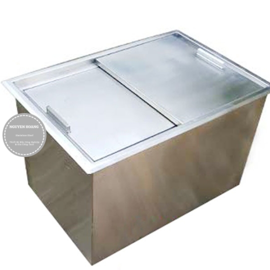 Thùng đá inox âm bàn