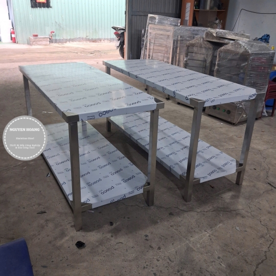 Bàn Inox 2 tầng