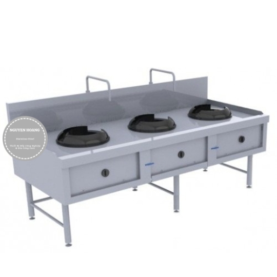 Bếp inox 3 họng