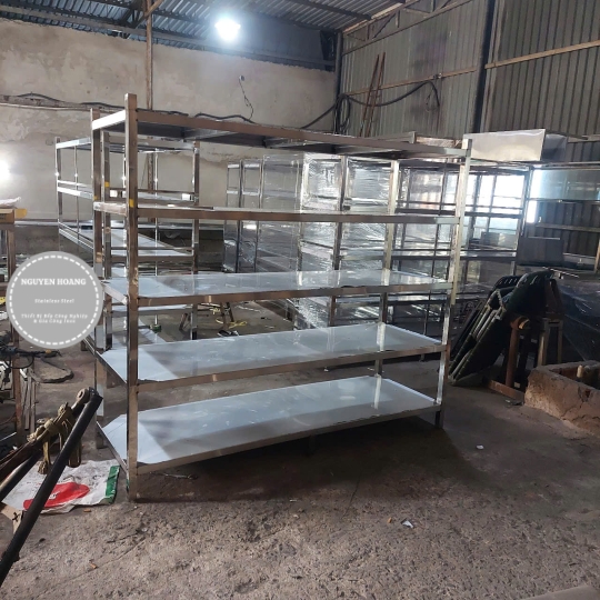 Kệ Inox Công Nghiệp 5 tầng